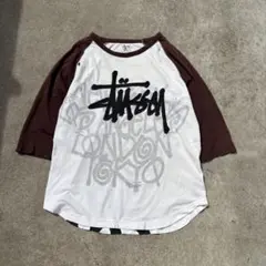 【入手困難】90s〜00s STUSSY ラグランロンT Mサイズ ブラウン