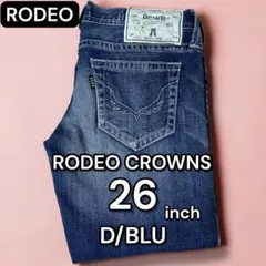【希少】RODEO CROWNS ダークブルローライズ Y2K 26 カットオフのサムネイル