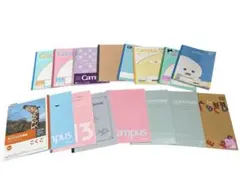 ノート 方眼罫 16冊 まとめ売り 新品～少し使用 大量 キャンパス 方眼