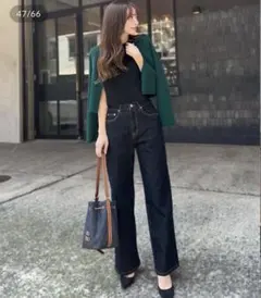 岡部あゆみさんコラボ　ワイドストレートデニム [M3953]