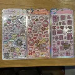 正規品　うるちゅるポップシール　キティ　エスターバニー　アニマル　3個セット