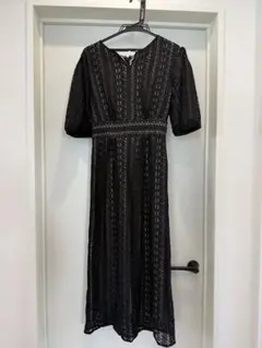 ラグナムーン　 黒 レース マキシドレス