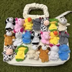 動物キャラクター付きトートバッグ