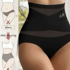 Lucky ハイウエストショーツ 3枚セット L 黒×2 ピンク×1