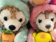 ディズニー　香港　シェリーメイ　イースター　ぬいば 香港ディズニー イースター ぬいぐるみバッジ ダッフィー