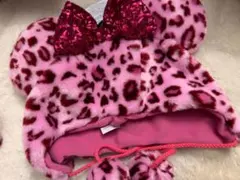 ディズニー　ファンキャップ　ヒョウ柄