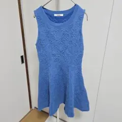 snidel スナイデル　オーナメントジャガードニットワンピース　花柄刺繍
