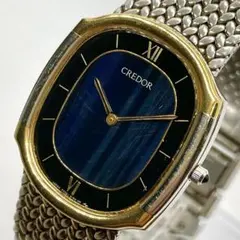 【18金ベゼル/サードニクス】クレドール セイコー 18KT 74年製 ブルーのサムネイル