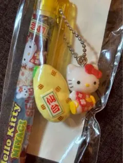 Hellokitty ボールペン 平成 当時もの キティちゃん 茨城 水戸納豆