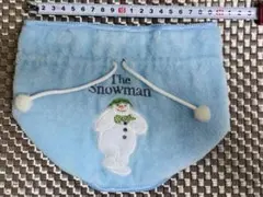 ★USED★The Snowman 巾着ポーチ タオル生地