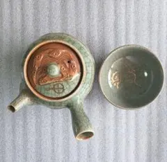 相馬焼 貫入り1合徳利と盃2個組み - メルカリ