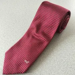【美品】DAKS LONDON ネクタイ ボルドー チェック柄 ダックスフントのサムネイル