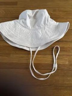 アジャスタブルUVカットワイドブリムハット　オフホワイト