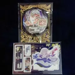鬼滅の刃 ジオラマフィギュア&バースディ缶バッジ 2点セット