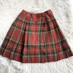 familiar チェック￼プリーツスカート