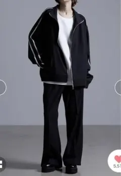 【即完品】Loose ルース　ドレープモード ハイネック　トラックジャケット