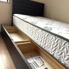 ポスチャーテックダブルテンパーコイル6930 引き出し付きベッド シングル