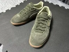 【PUMA】プーマ PALERMO スウェード カーキ 26.5 スニーカー