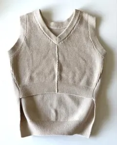 【美品】クラネCLANE ニットベスト　トップス　2WAY 春冬