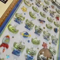 ボンボンドロップシール　ボンドロ　ディズニー　ミニ　リトルグリーンメン　ワッペン