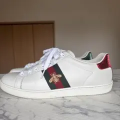 美品　ビー刺繍　gucci シェリーライン　スニーカー　シューズ　シマ　エース
