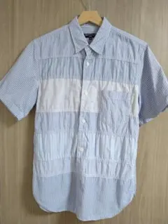 COMME des GARCONS SHIRT 半袖シャツ パッチワーク - メルカリ