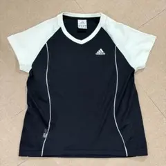 アディダス　黒　Tシャツ　子供M ポリエステル