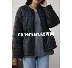 未使用 アズールバイマウジー ボア キルティング リバーシブルブルゾン 黒