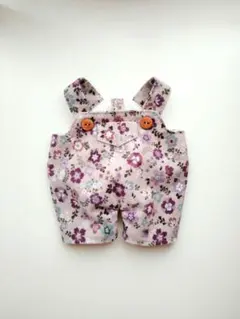 小花柄サロペット