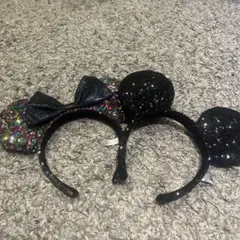 ディズニー カチューシャ ミッキー ミニー スパンコール セット