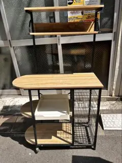 格安★キッチンラック　木製ラック　収納ラック
