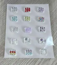 キラキララインストーンのタイルシール ☆ハンドメイド ri-si-0037