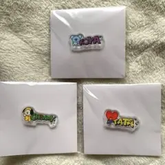 BT21 チロルチョコ　アクリルピンバッジKOYA/CHIMMY/TATA