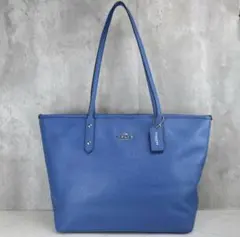 COACH トートバッグ A4収納可能　ブルー