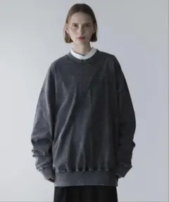 【美品】remer loose basic sweat long Tee