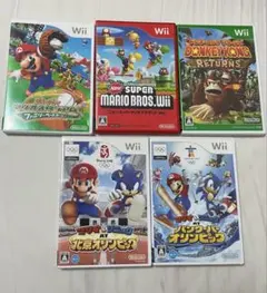 Wii ゲームソフト 5本セット まとめ売り