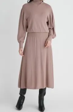 Mila Owen タートルネックナローニットワンピース