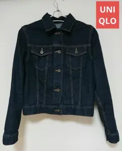 【美品】UNIQLO デニムジャケット M ユニクロ ダークブルー インディゴ