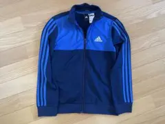美品　adidas ジャージ 3本ライン ジップアップ　140