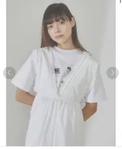 【merry jenny】フリルコットンワンピース