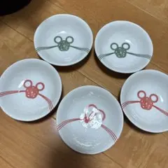 ディズニー ミッキー ミニー 小皿 5枚セット 日本製