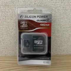 未使用 microSDHCカード 16GB シリコンパワー メモリーカード