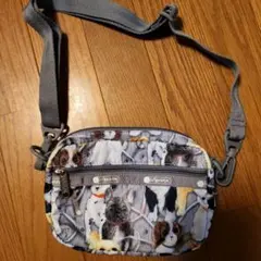 LE Sportsac 犬プリント ショルダーバッグ