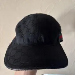 GUCCI GGキャンバス ベースボールキャップ ブラック　XLサイズ 60のサムネイル