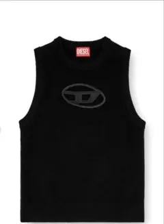 DIESEL 黒 ニット ノースリーブセーター