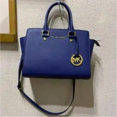 マイケルコース 約5万　ショルダー ハンドバッグ ネイビー