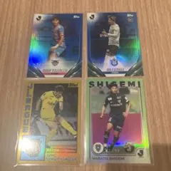 topps Jリーグ トレーディングカード4枚セット