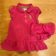 ラルフローレン 半袖 ワンピース ピンク 12M