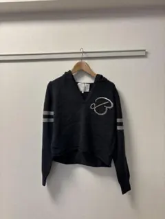 ICB フード付きダークグレーセーター S