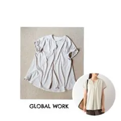 GLOBAL WORK/グローバルワーク 快適スキッパーチュニック Lのサムネイル